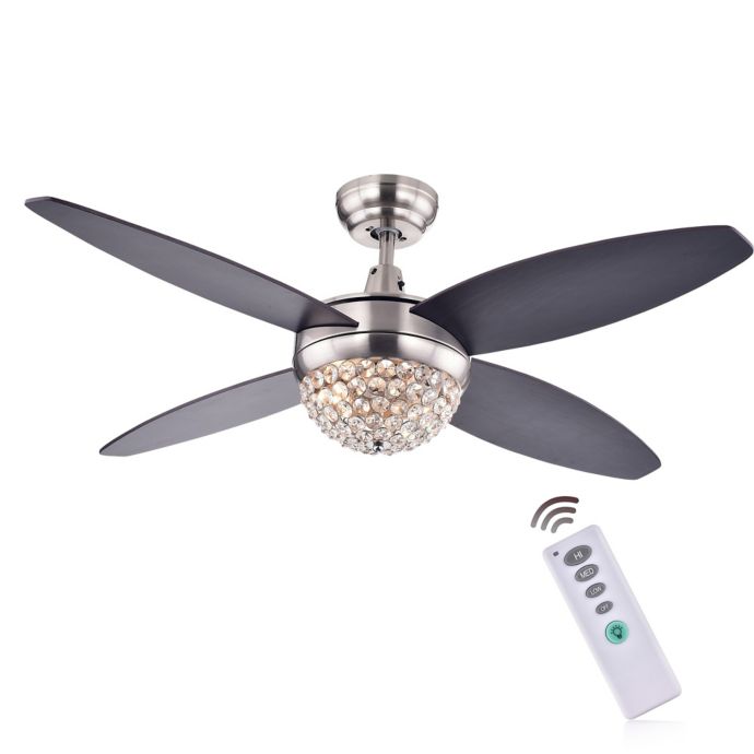 Harvin 52 Inch 2 Light Indoor Ceiling Fan In Brown