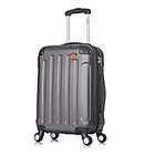 Alternate image 0 for DUKAP&reg; Intely 20-Inch Hardside Spinner Smart Carry On Luggage with USB Port in Grey