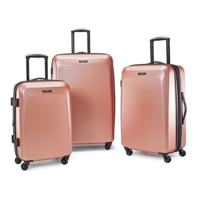 rose gold hardside luggage