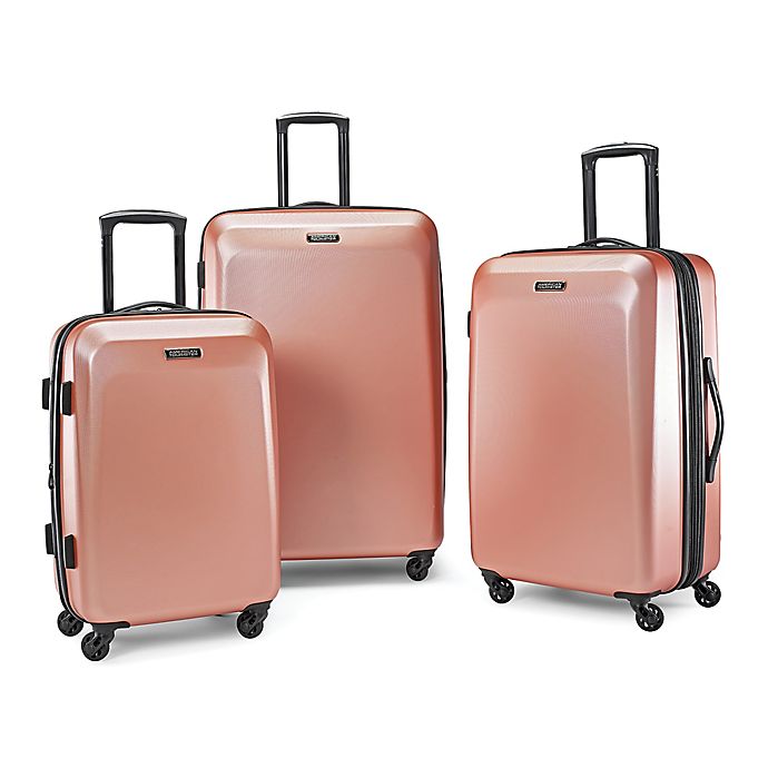 Alternate image 1 for American Tourister® Moonlight Hardside Spinner Luggage Collection in Rose Gold