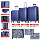 Alternate image 1 for DUKAP&reg; Crypto 3-Piece Hardside Spinner Luggage Set