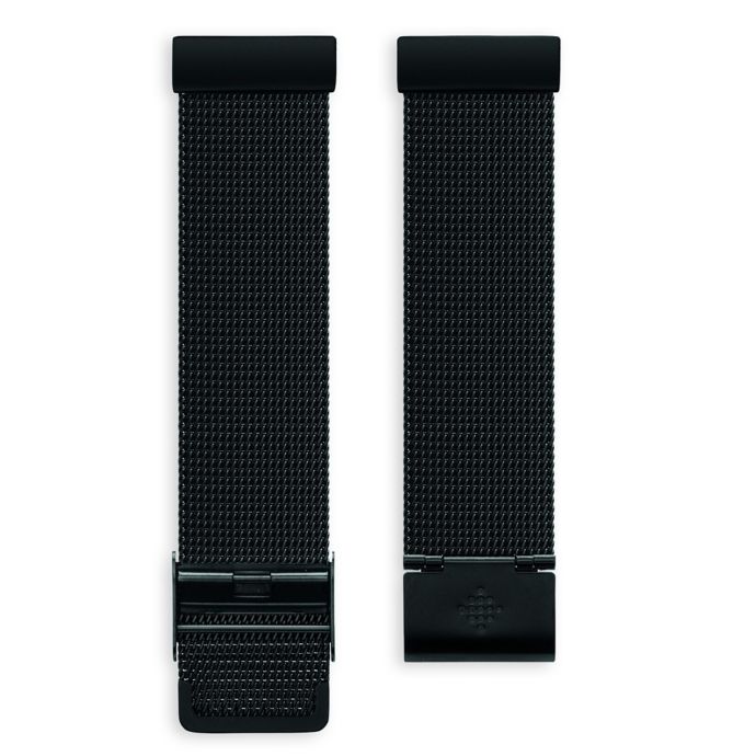 fitbit versa black mesh band