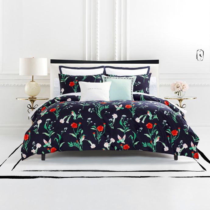 Kate Spade New York Hummingbird Reversible Comforter Set Bed