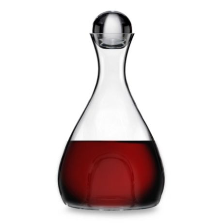 lenox tuscany classics block monogram crystal wine decanter with stoppe