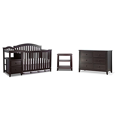 Sorelle Berkley Crib/Changer Furniture Collection in Espresso. View a larger version of this product image.