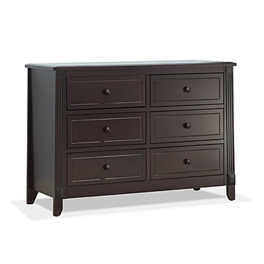 Sorelle Berkley 6-Drawer Double Dresser in Espresso. View a larger version of this product image.