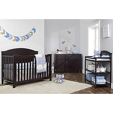 Sorelle Berkley Cloud Top Panel Nursery Furniture Collection in Espresso. View a larger version of this product image.