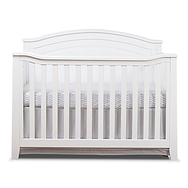 Sorelle Berkley 4-in-1 Convertible Panel Crib in White. View a larger version of this product image.