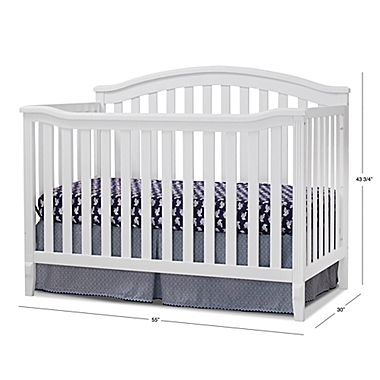 Sorelle Berkley 4-in-1 Convertible Crib in White. View a larger version of this product image.