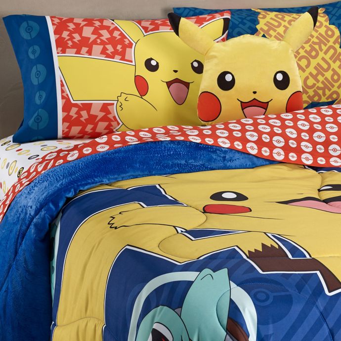 Pokemon Pikachu Reversible Twin/Full Comforter | Bed Bath ...