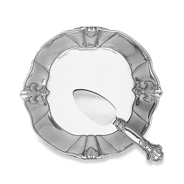 Arthur Court Designs Fleur de lis Plate with Server. View a larger version of this product image.