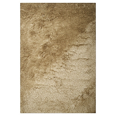 Abacasa 5&#39; x 8&#39; Handcrafted Luxe Shag Area Rug in Beige. View a larger version of this product image.