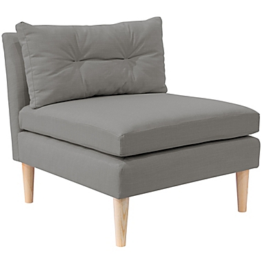 Varick Linen Armless Chair in Grey. View a larger version of this product image.