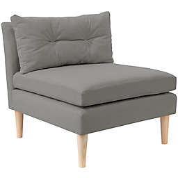 Varick Linen Armless Chair in Grey