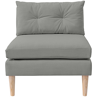 Varick Linen Armless Chair in Grey. View a larger version of this product image.