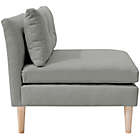 Alternate image 2 for Varick Linen Armless Chair in Grey