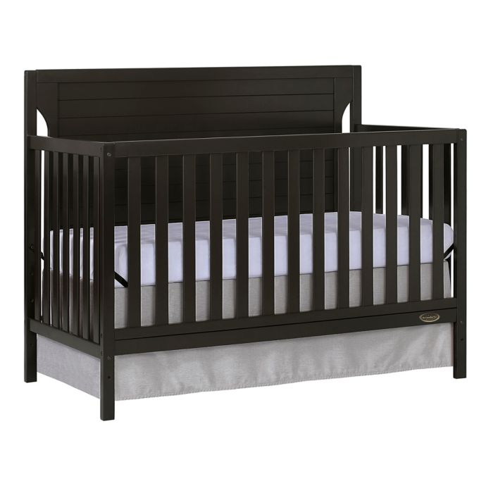 Dream On Me Cape Cod 5 In 1 Convertible Crib In Dark Brown Bed