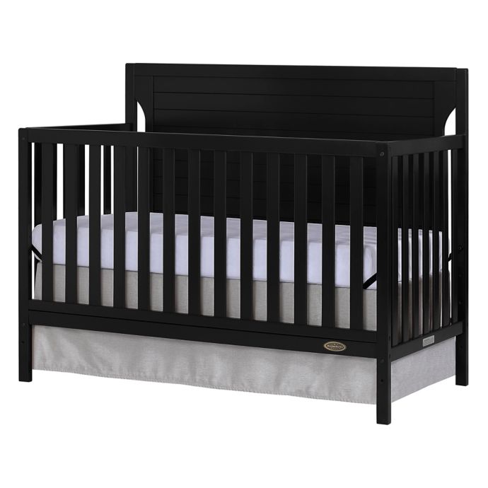 Dream On Me Cape Cod 5 In 1 Convertible Crib In Black Bed Bath