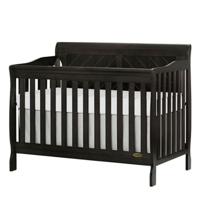 dark brown crib