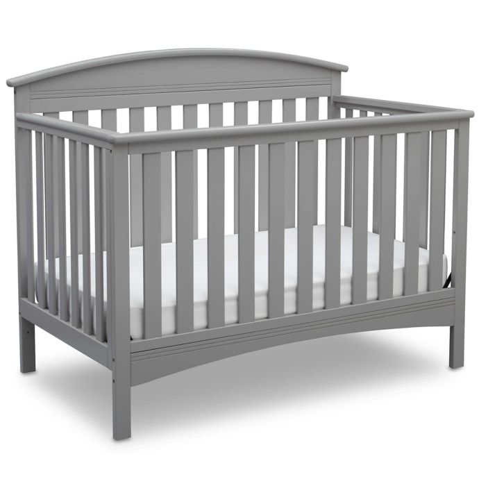 Delta Children Abby 4 In 1 Convertible Crib In Grey Buybuy Baby