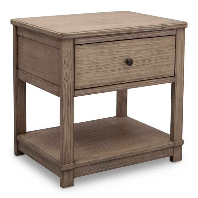 Delta™ Cali Nightstand with Drawer and Shelf in Rustic ...