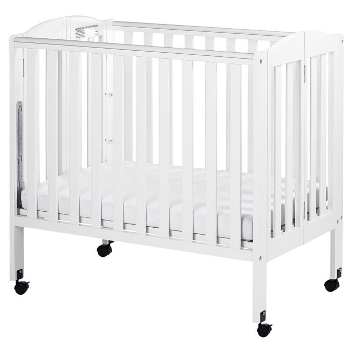 Dream On Me 3 In 1 Folding Portable Crib In White Buybuy Baby