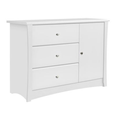 storkcraft crescent 3 drawer combo dresser