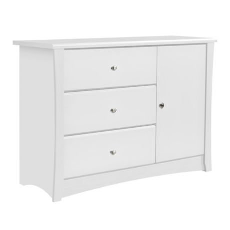 Cherry Storkcraft Crescent 3 Drawer Chest Nursery Chests