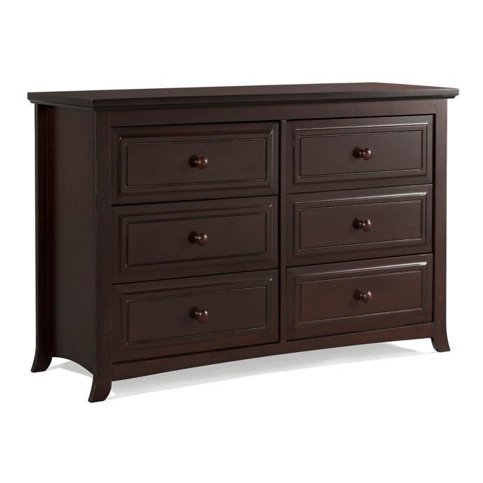 Graco Kendall 6 Drawer Double Dresser In Espresso Bed Bath And