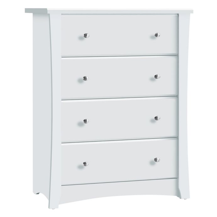 Storkcraft Crescent 4 Drawer Chest In White Bed Bath Beyond