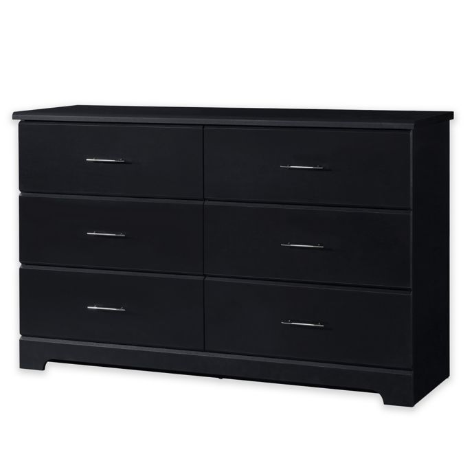 Storkcraft Brookside 6 Drawer Dresser In Black Bed Bath Beyond