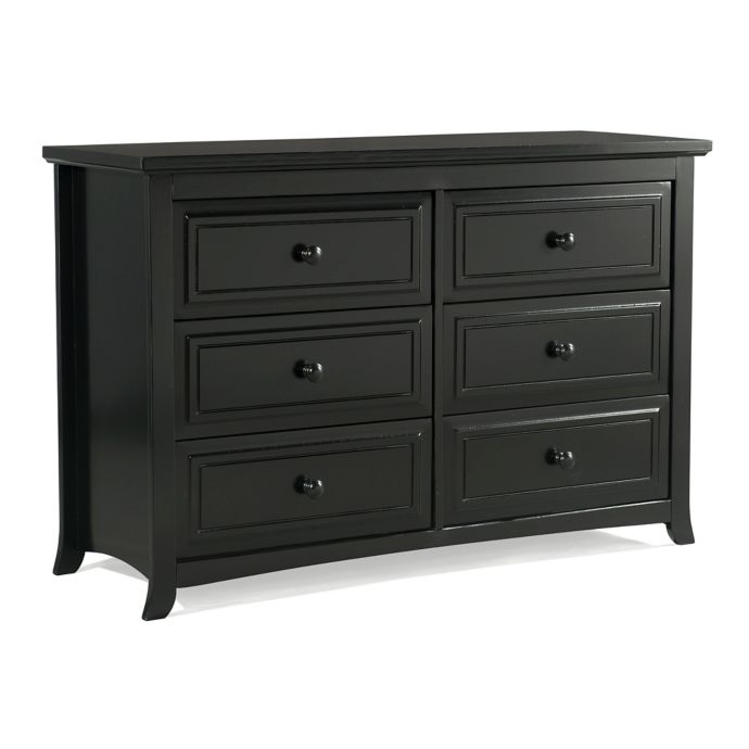 Graco Kendall 6 Drawer Double Dresser In Black Buybuy Baby