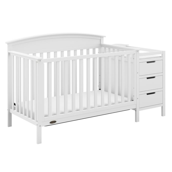 Graco Benton 4 In 1 Convertible Crib And Changer In White