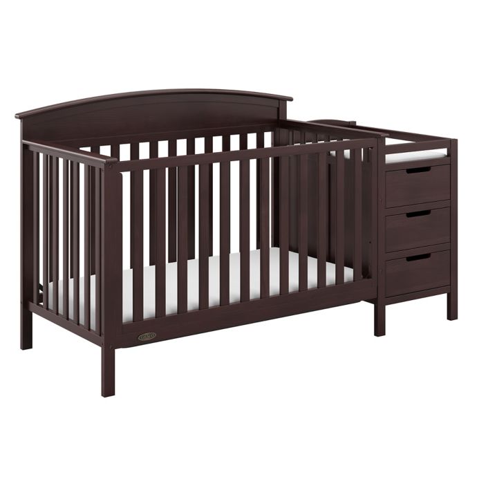 Graco Benton 4 In 1 Convertible Crib And Changer In Espresso