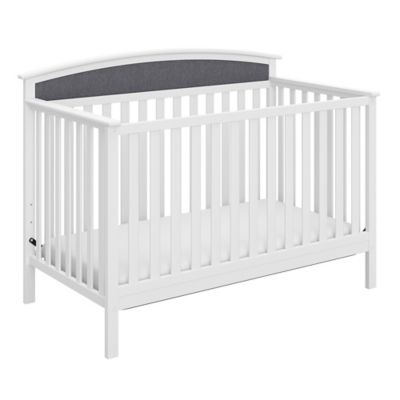 baby crib with upholstered headboard