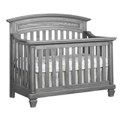 grey baby crib