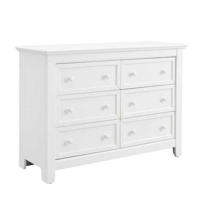 Baby Relax Tia Wood 6 Drawer Dresser In White Buybuy Baby