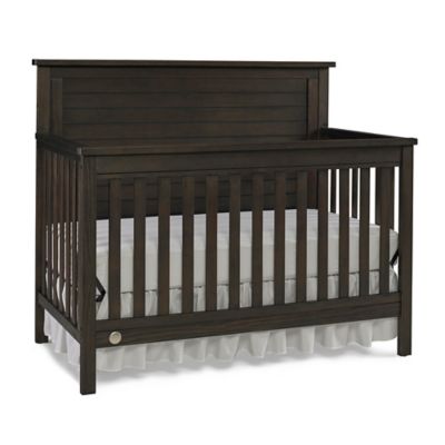 brown crib