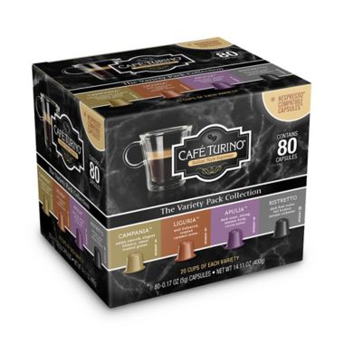opvoeder In werkelijkheid Binnen Café Turino™ Variety Pack Espresso Capsules 80-Count | Bed Bath & Beyond
