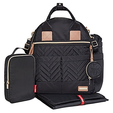 SKIP*HOP&reg; Suite 6-Piece Diaper Backpack Set in Black. View a larger version of this product image.