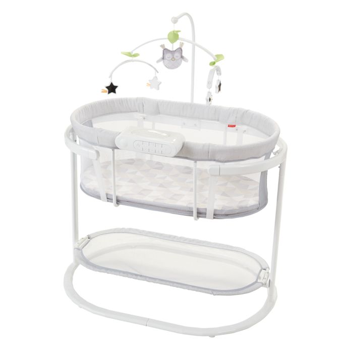 Fisher Price Smart Connect Soothing Motions Bassinet In Grey