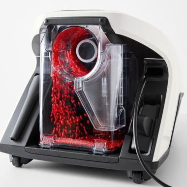 Miele Blizzard CX1 Cat &amp; Dog Bagless Canister Vacuum in White. View a larger version of this product image.