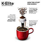 Alternate image 4 for Keurig&reg; K-Elite&trade; Single Serve K-Cup&reg; Pod Hot &amp; Iced Coffee Maker in Brushed Slate