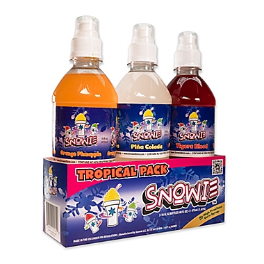 Snowie&trade; 3-Pack Feeling Tropical Flavored Snow Cone Syrup. View a larger version of this product image.
