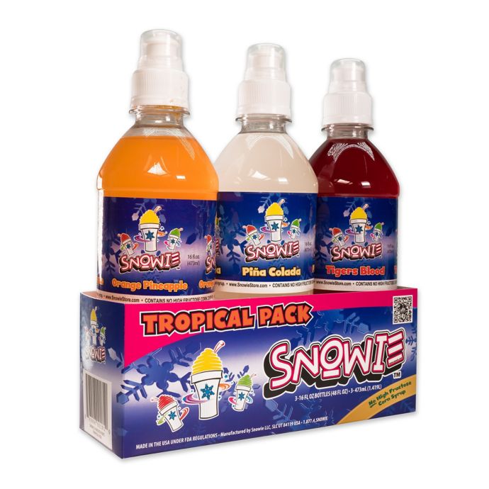 Snowie™ 3 Pack Feeling Tropical Flavored Snow Cone Syrup Bed Bath And