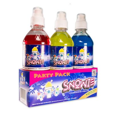 Snowie&trade; 3-Pack Party Flavored Snow Cone Syrup