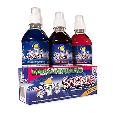 Snowie&trade; 3-Pack Berrylicious Flavored Snow Cone Syrup. View a larger version of this product image.