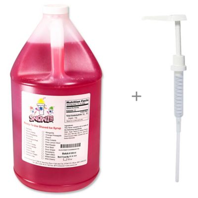 Snowie&trade; 1-Gallon Pink Bubble Gum Flavored Syrup