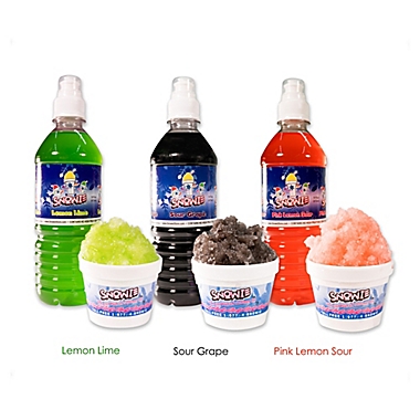 Snowie&trade; 3-Pack Pucker Up Flavored Snow Cone Syrup. View a larger version of this product image.