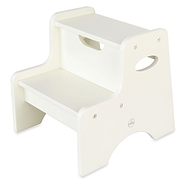 KidKraft&reg; Two Step Stool in White. View a larger version of this product image.
